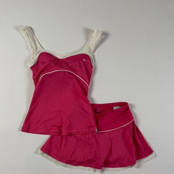 Nike Dresses & Skirts - Nike Dri-Fit Pink Tank & Athletic Tennis Skirt Set